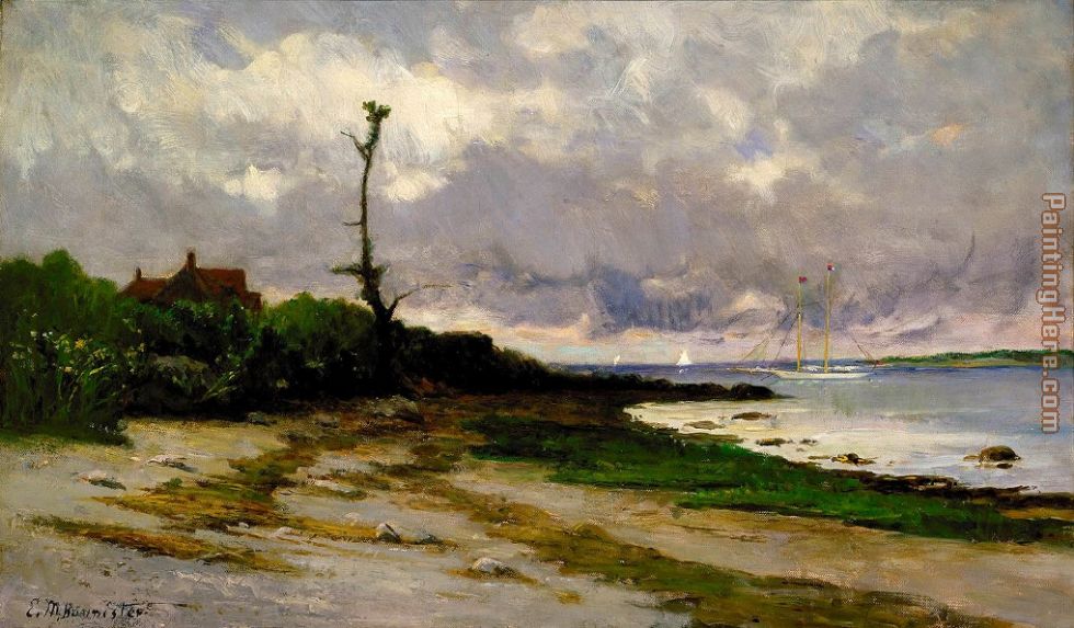 Landscape near Newport, R. I. painting - Edward Mitchell Bannister Landscape near Newport, R. I. art painting